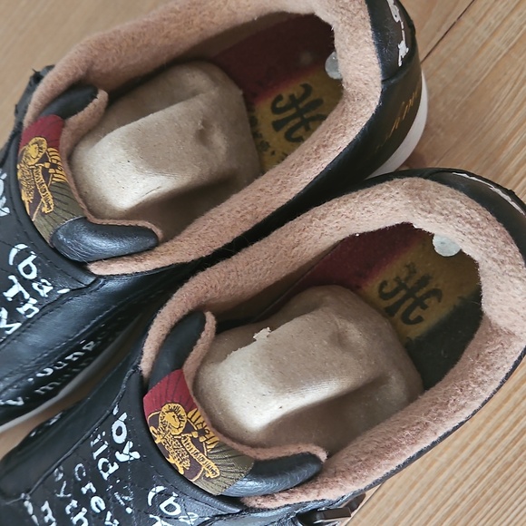 L.A.M.B. Gwen Stefani Y2K Rolling In Cashmere Black Shoes 7.5 Royal Elastics EUC - Picture 11 of 14